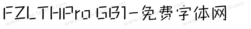 FZLTHPro GB1字体转换